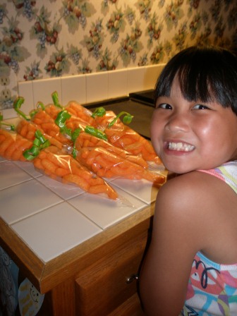 Kasen and the Cheeto carrots